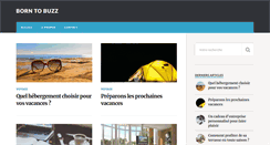 Desktop Screenshot of borntobuzz.com