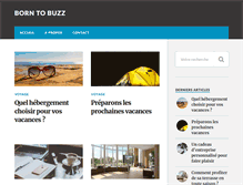 Tablet Screenshot of borntobuzz.com
